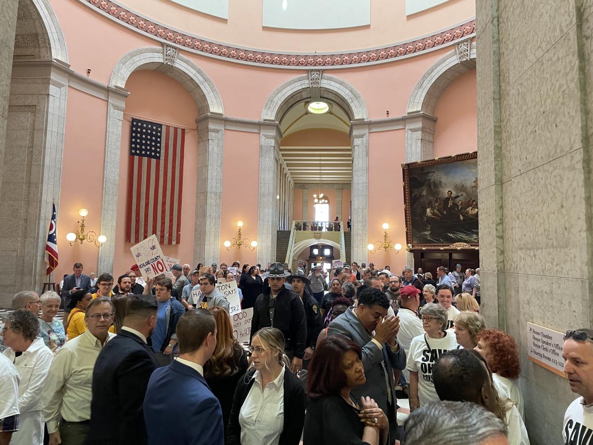 Ohio House chamber crowded May 10, 2023