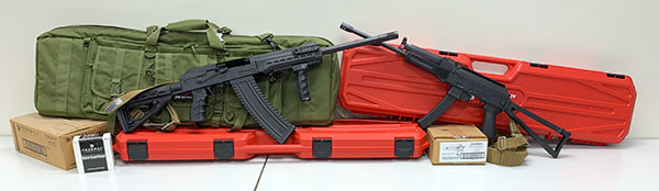 Kalashnikov shotgun and 9mm rifle
