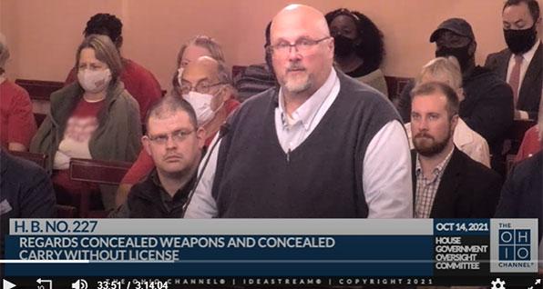 Buckeye Firearms Association Testifying for Constitutional Carry