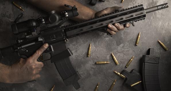 AR-15 with magazine that can hold more than 10 rounds